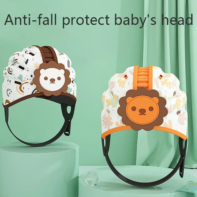 Adjustable Baby Helmet for Crawling Walking 6M-2T Anti Fall Kids Helmet Safety Caps Newborn Children Cartoon Head Protector Hats