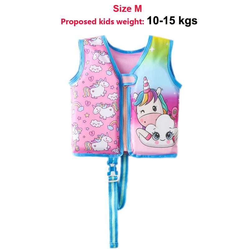 Baby Swim Buoyant Vest Kids Learn Swimming Child Swim Trainer Boy Girl Cute Float Swimsuit Swimming Pool Accessories