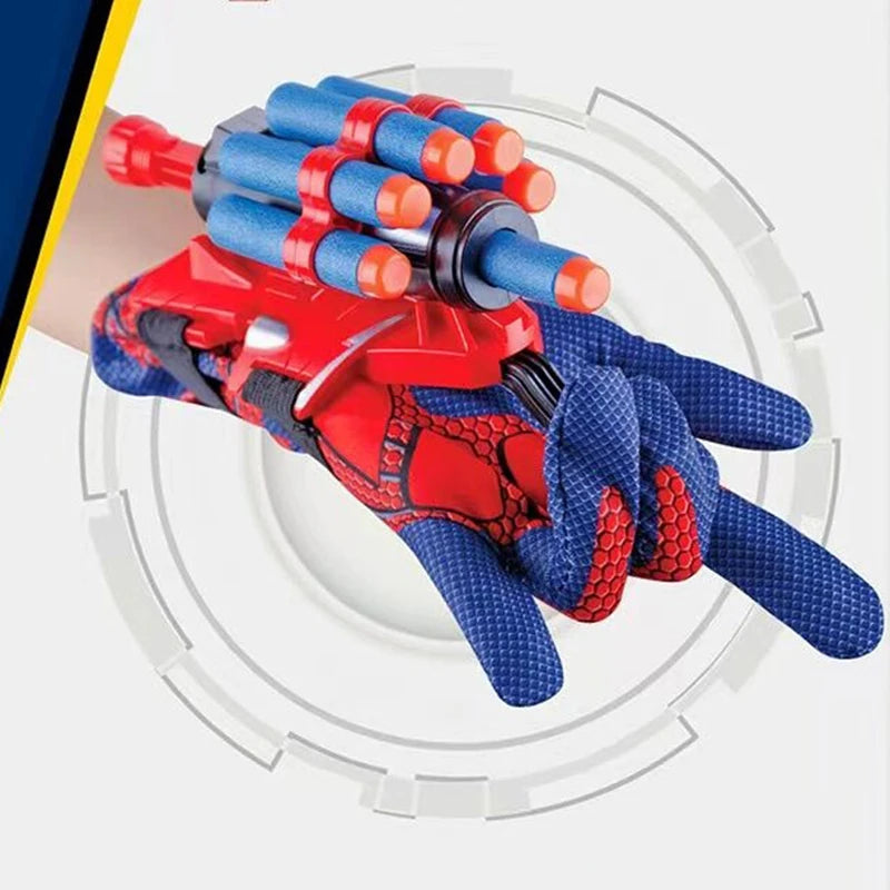 New for spiderman Figure Toy Kids Plastic Cosplay Glove Launcher Set Hero Launcher Wrist Toy Halloween Funny Toys Boy  gift