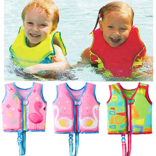 Baby Swim Buoyant Vest Kids Learn Swimming Child Swim Trainer Boy Girl Cute Float Swimsuit Swimming Pool Accessories