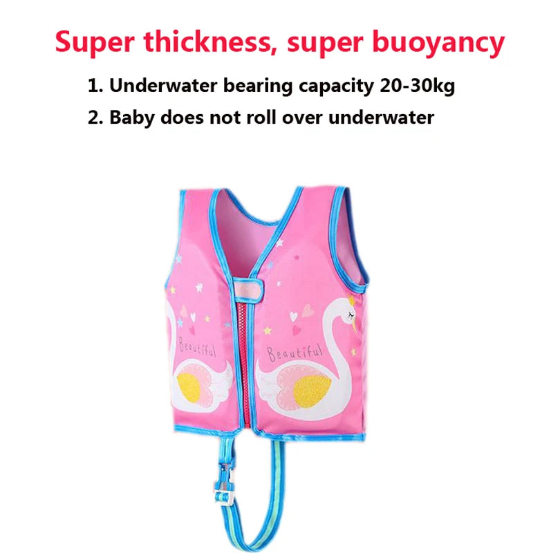 Baby Swim Buoyant Vest Kids Learn Swimming Child Swim Trainer Boy Girl Cute Float Swimsuit Swimming Pool Accessories