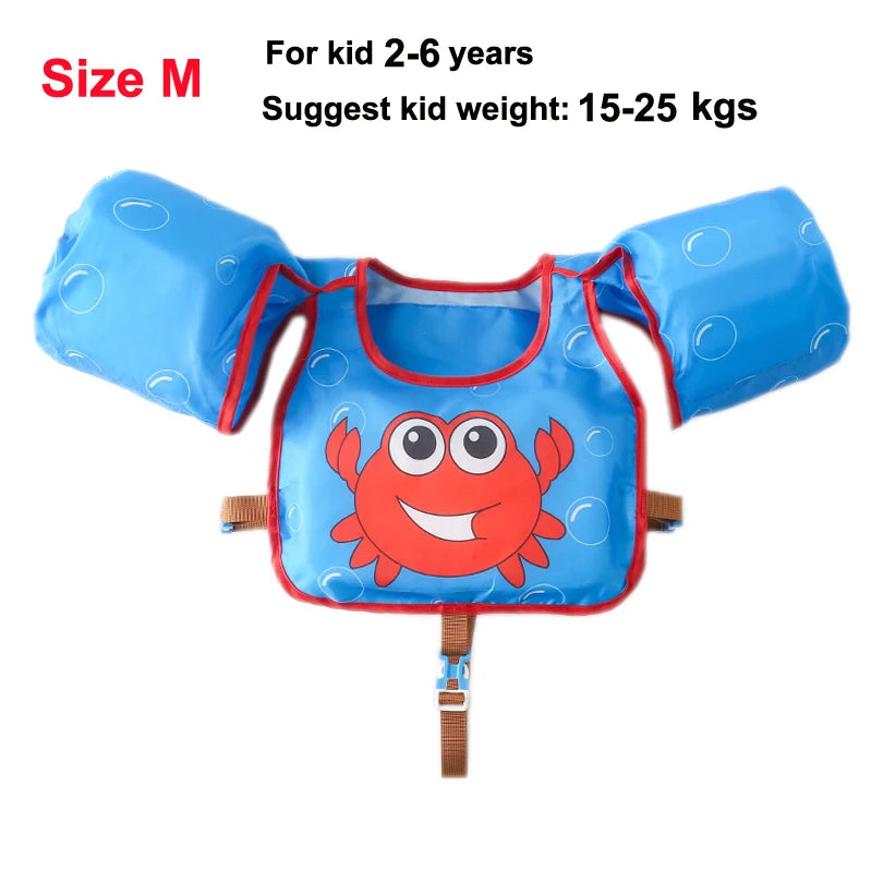 Baby Swim Buoyant Vest Kids Learn Swimming Child Swim Trainer Boy Girl Cute Float Swimsuit Swimming Pool Accessories