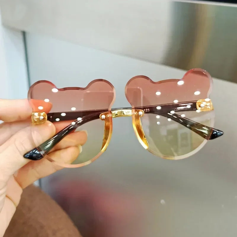 Children's Fashion Sunglasses Girl Cute Little Bear Fashion Sun Glasses Outdoor Shading for Boys Eyewear Children's accessories