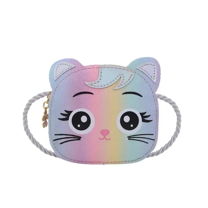 Cute Design Children's Small Cat Shoulder Bags Lovely Baby Girls Coin Purse Boys Kids Crossbody Bag Handbag Princess Accessories