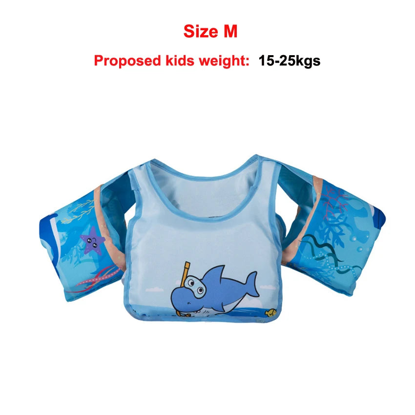 Baby Swim Buoyant Vest Kids Learn Swimming Child Swim Trainer Boy Girl Cute Float Swimsuit Swimming Pool Accessories