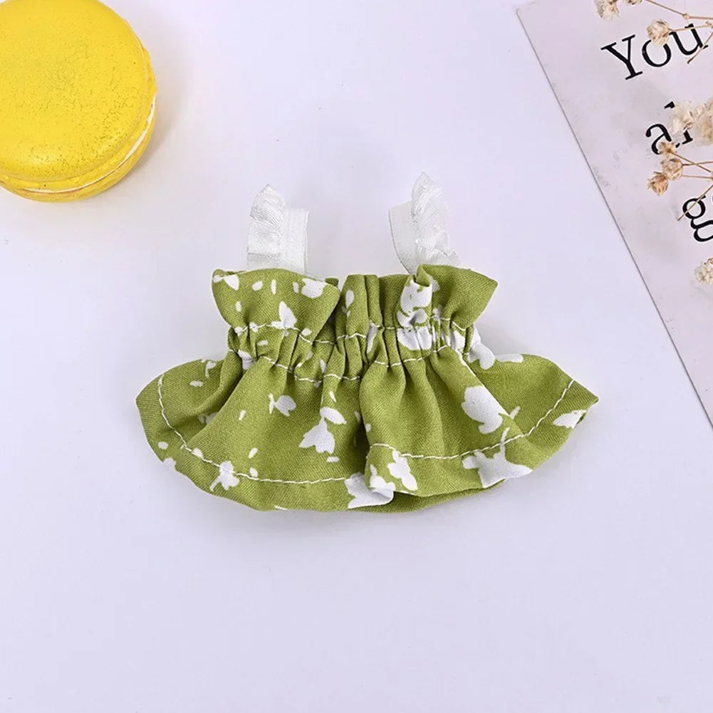 For 15cm Upset duck little yellow crow doll clothes skirt set