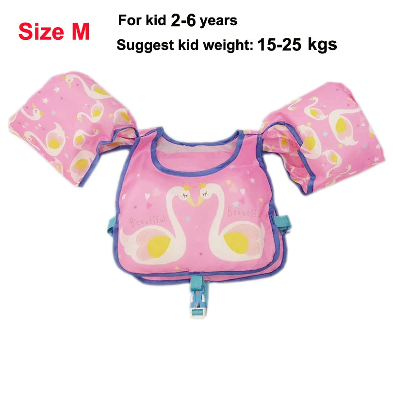 Baby Swim Buoyant Vest Kids Learn Swimming Child Swim Trainer Boy Girl Cute Float Swimsuit Swimming Pool Accessories