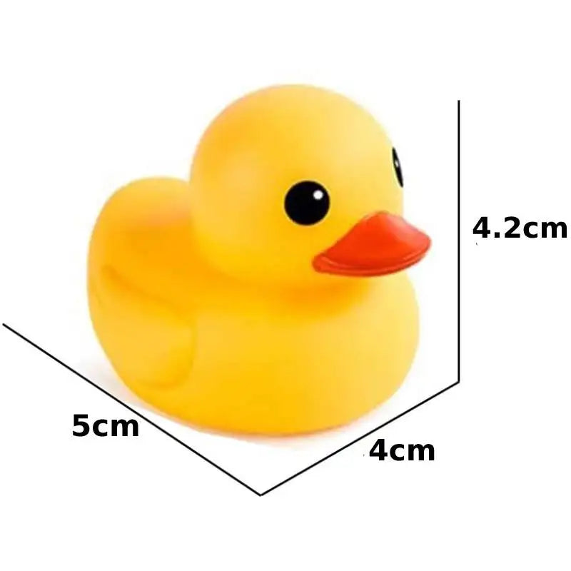 5pcs Rubber Duck Bath Toys Yellow Mini Ducks Float Duck Baby Bath Toy Shower Party Favors Gift for Toddlers Kids Boys Girl