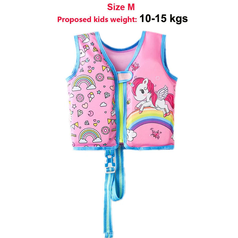 Baby Swim Buoyant Vest Kids Learn Swimming Child Swim Trainer Boy Girl Cute Float Swimsuit Swimming Pool Accessories