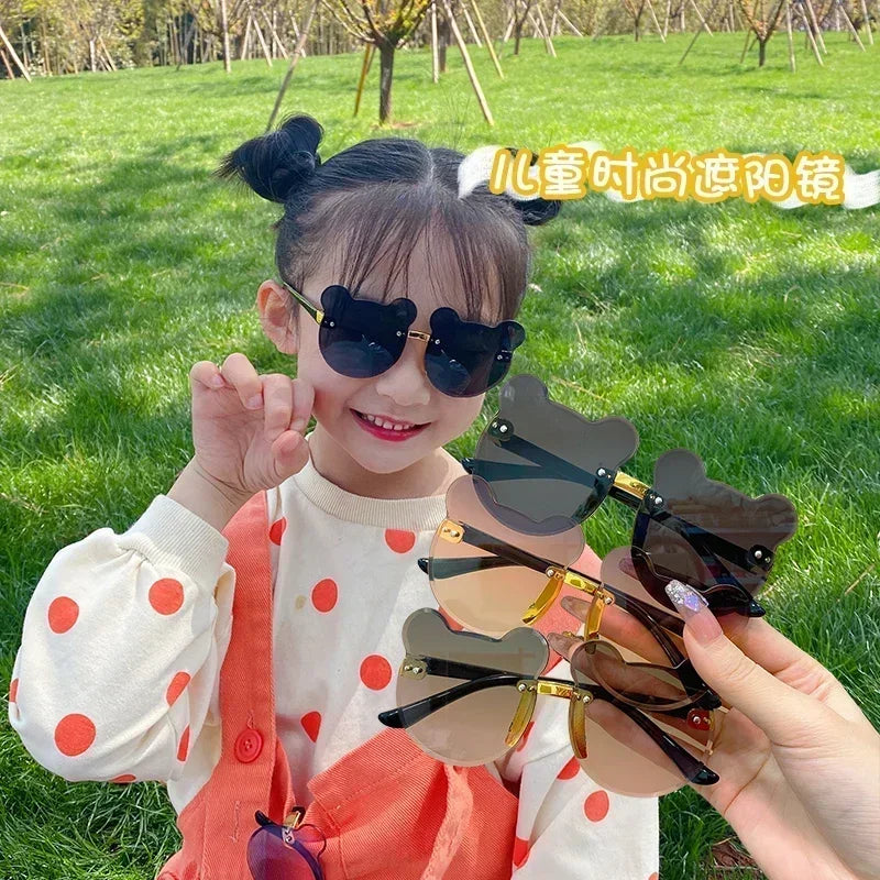 Children's Fashion Sunglasses Girl Cute Little Bear Fashion Sun Glasses Outdoor Shading for Boys Eyewear Children's accessories